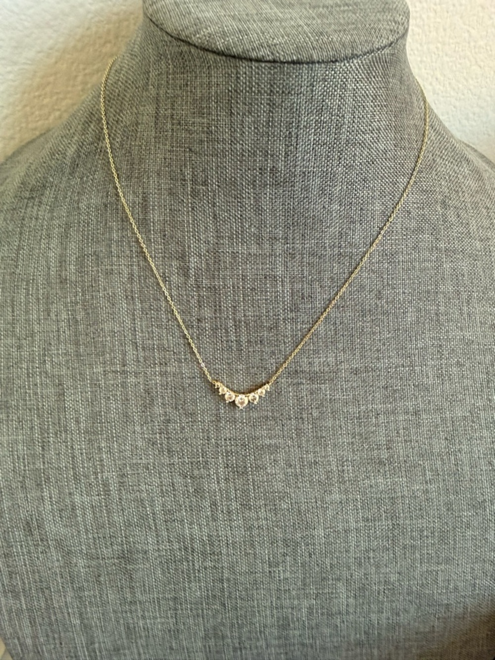 Melinda Maria Gold Crescent Not your basic multi stone Necklace
